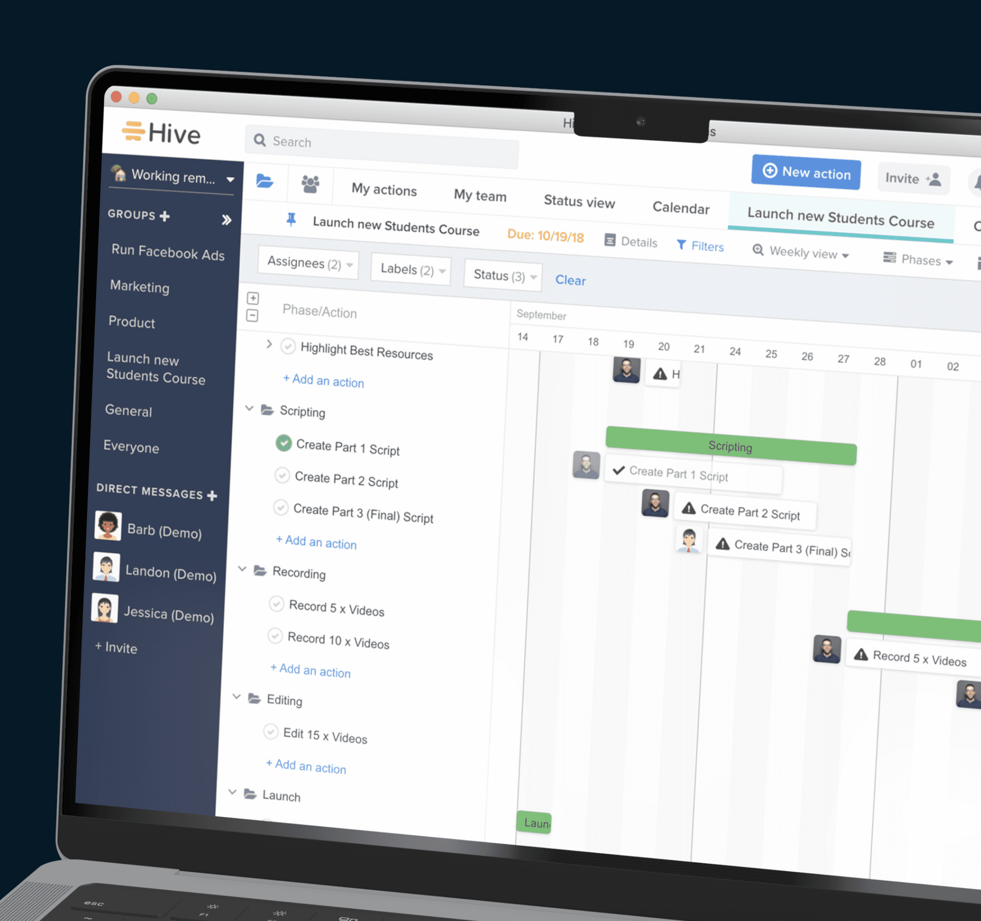 Hive dashboard